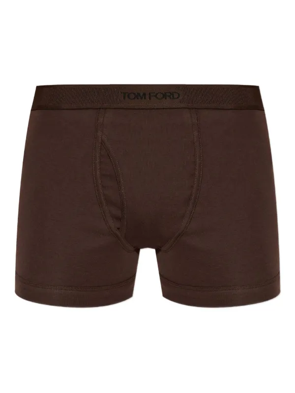 TOM FORD パンツ ブラウン系 TOM FORD ロゴ ボクサーパンツ | ブラウン | FARFETCH JP