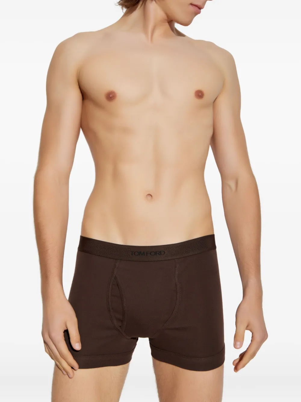 TOM FORD Boxershorts met logo tailleband Bruin