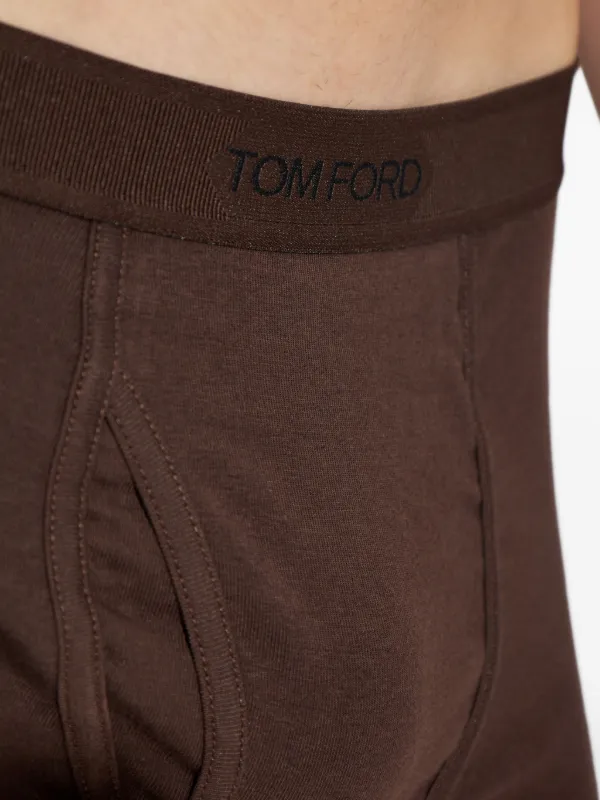 TOM FORD ロゴ ボクサーパンツ | ブラウン | FARFETCH JP