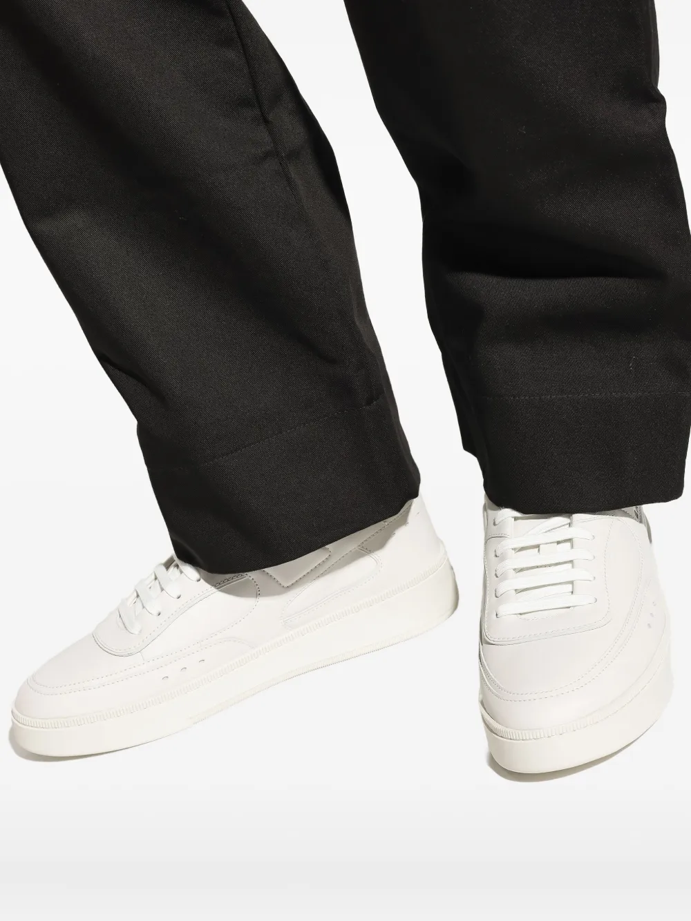 Bally leather panel sneakers White
