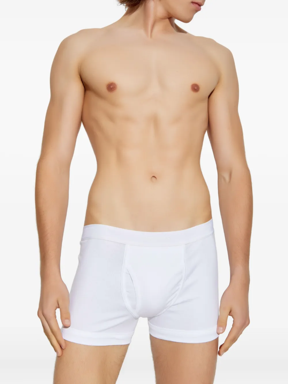 TOM FORD Boxershorts van stretch-katoen met geborduurd logo Wit