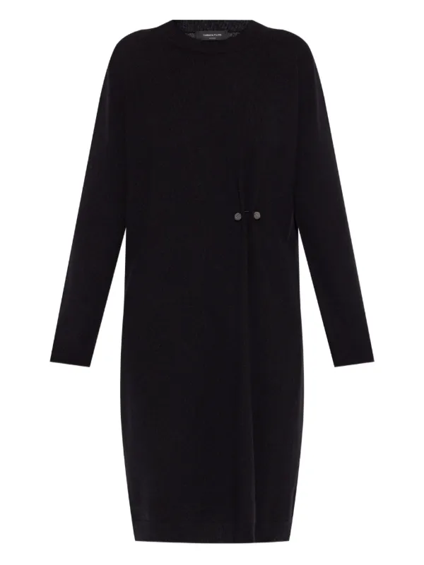 knee length dresses for ladies Chocolate Asymmetric Trim Detail Mini Dress | Dress main image 1