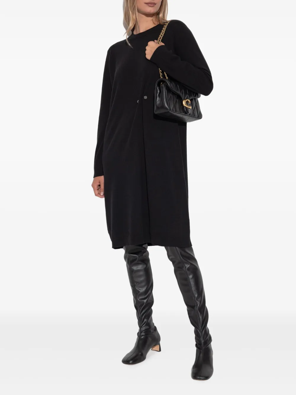 Fabiana Filippi wool mini dress - Zwart