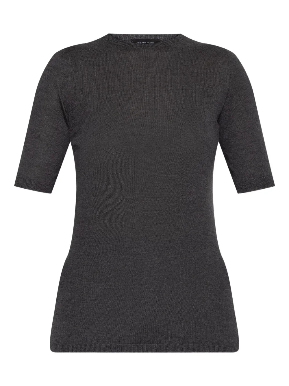 Fabiana Filippi short-sleeve cashmere T-shirt Zwart