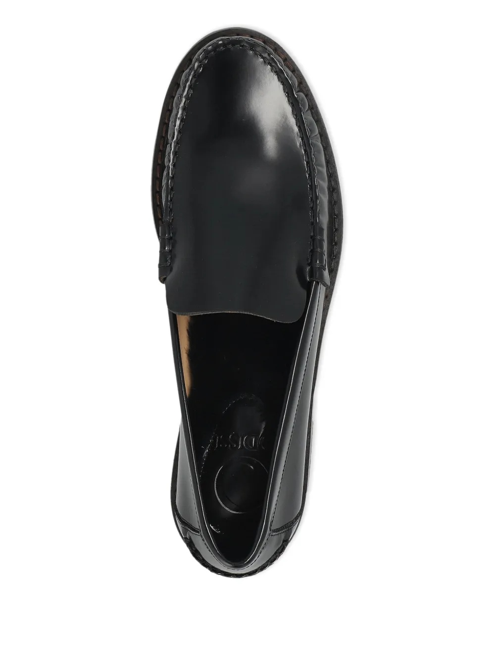  Odissì Leather Slip-on Loafers - Black 