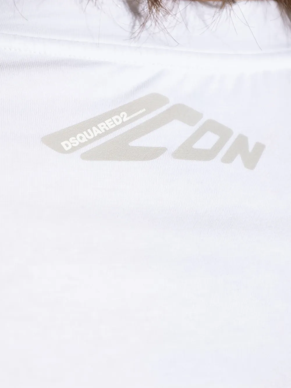 DSQUARED2 T-shirt met logo Wit