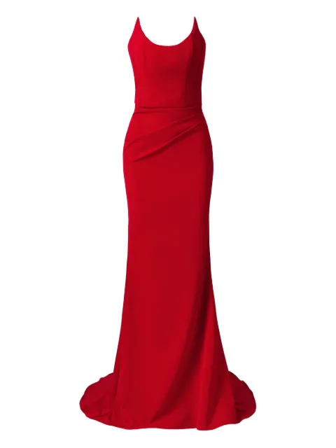 MOOS STUDIO Vestido longo Red Silence