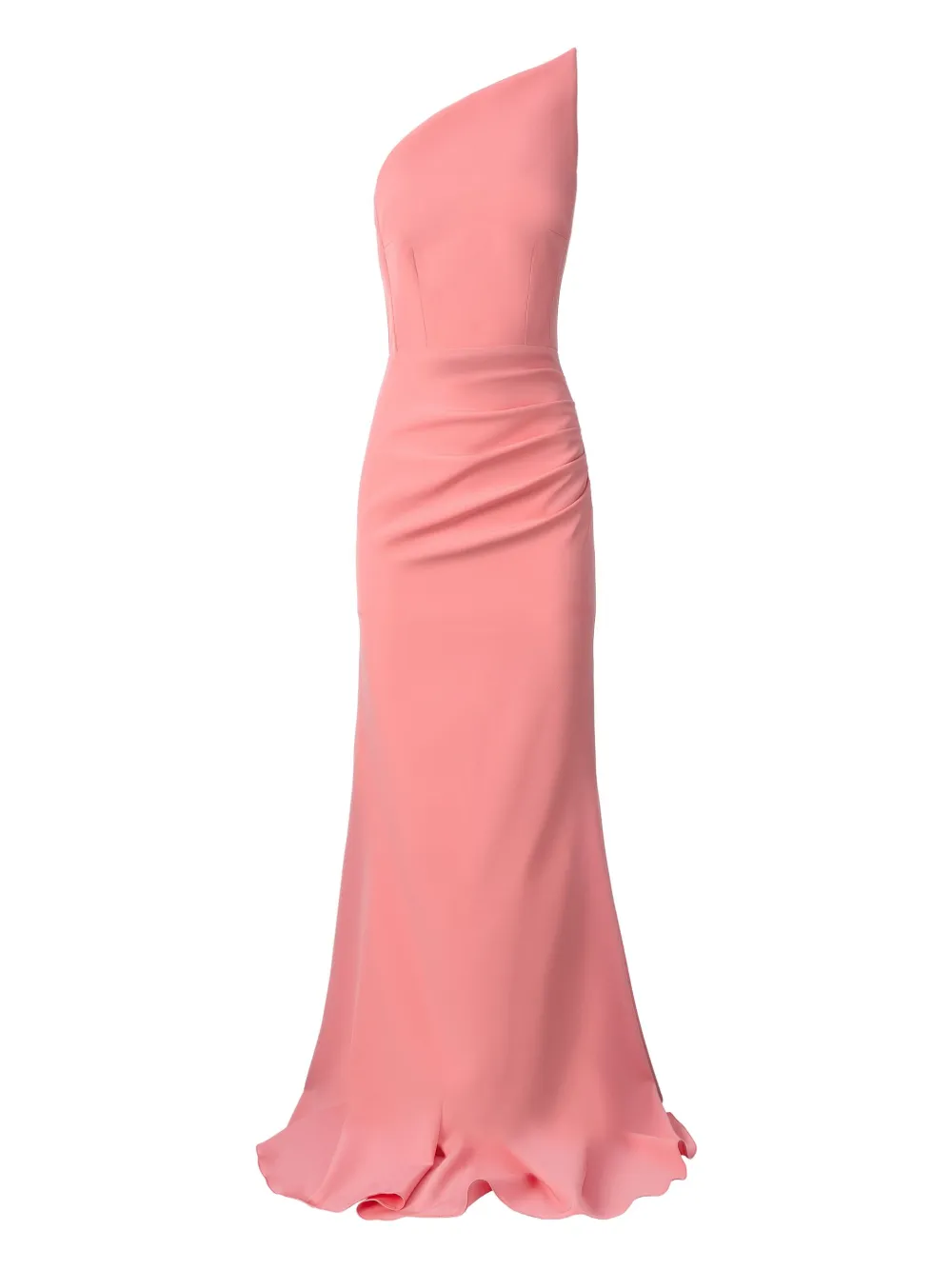 MOOS STUDIO Blush asymmetric draped maxi dress | Pink | Image 1