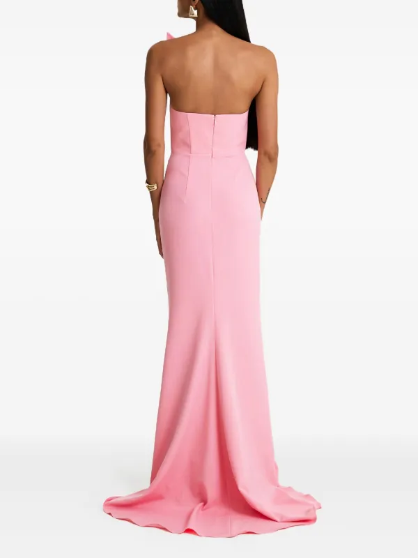 MOOS STUDIO Blush Asymmetric Draped Maxi Dress | Pink | FARFETCH MOOS STUDIO Blush Asymmetric Draped Maxi Dress | Pink | FARFETCH
