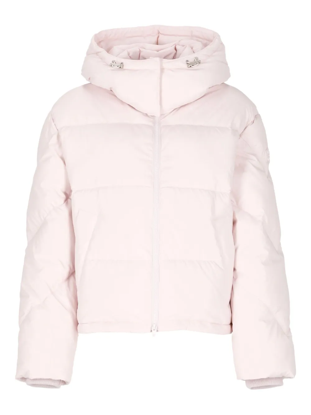 Kenzo Logo-patch Down Jacket In Burgundy
