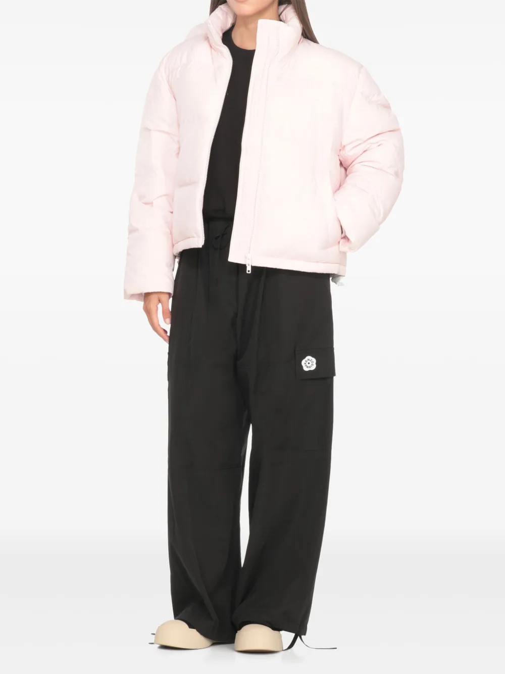 Kenzo Donsjack met logopatch Roze