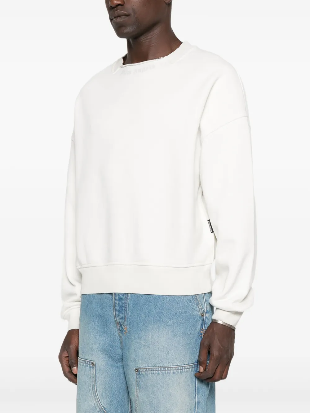 Palm Angels Sweater met ronde hals Wit