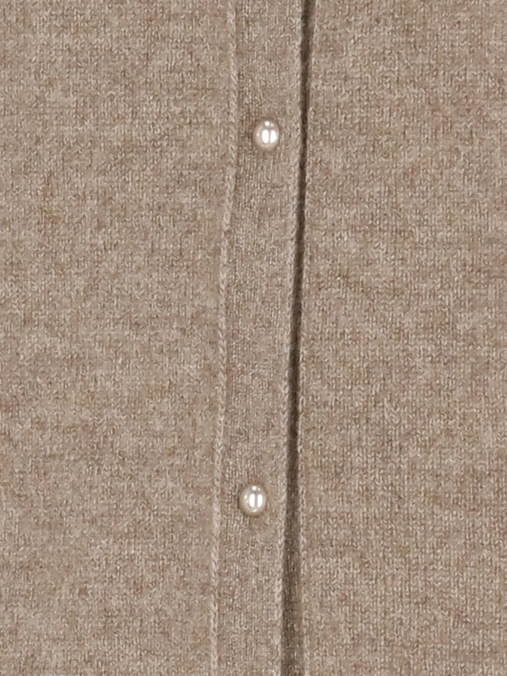 Vanisé Cashmere Long Sleeve Collared Knit Cardigan In Nude