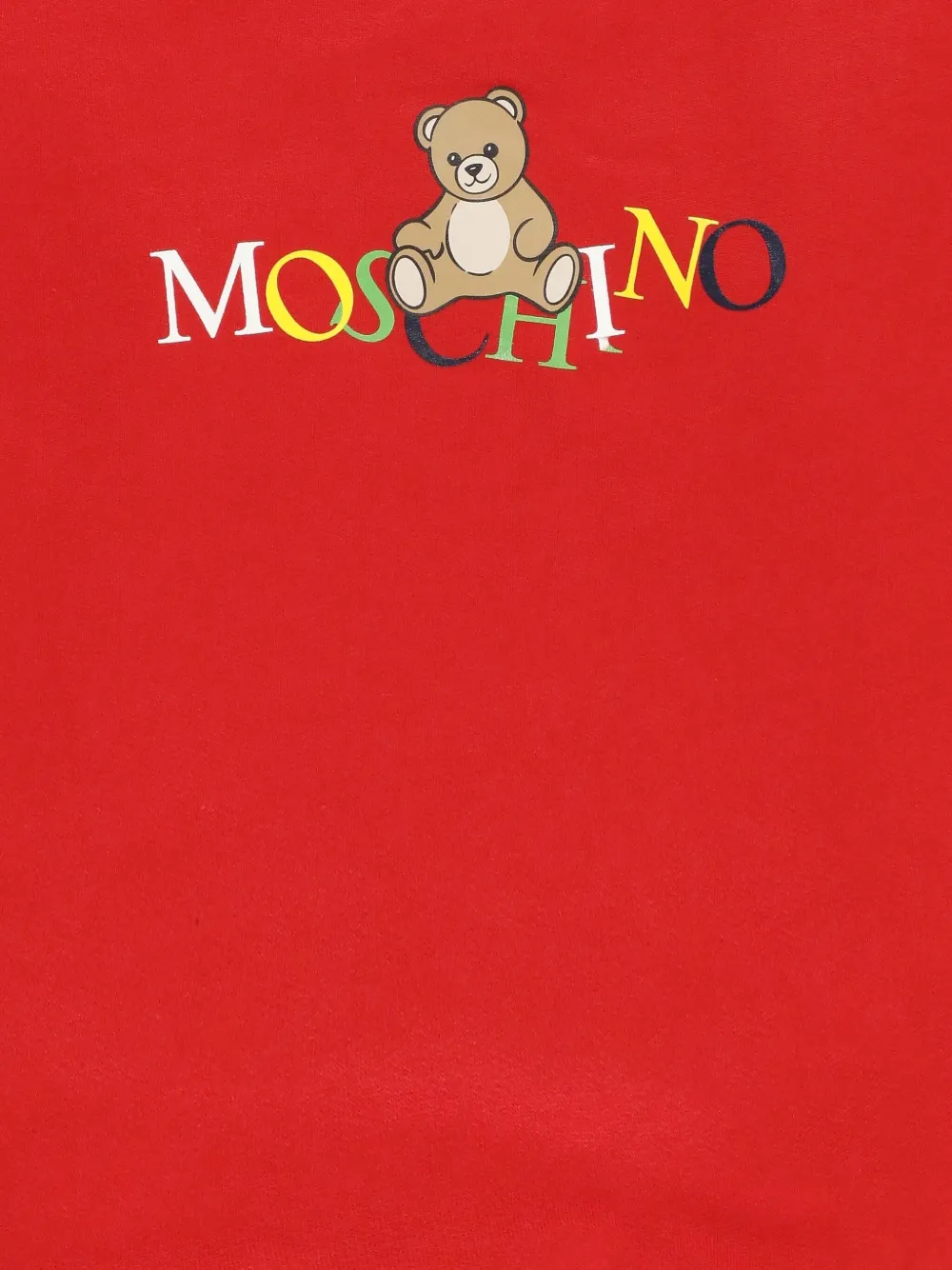 Moschino Kids Sweater met teddybeer-logo Rood