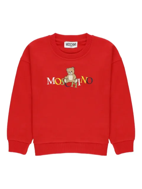 Moschino Kids sudadera con logo Teddy