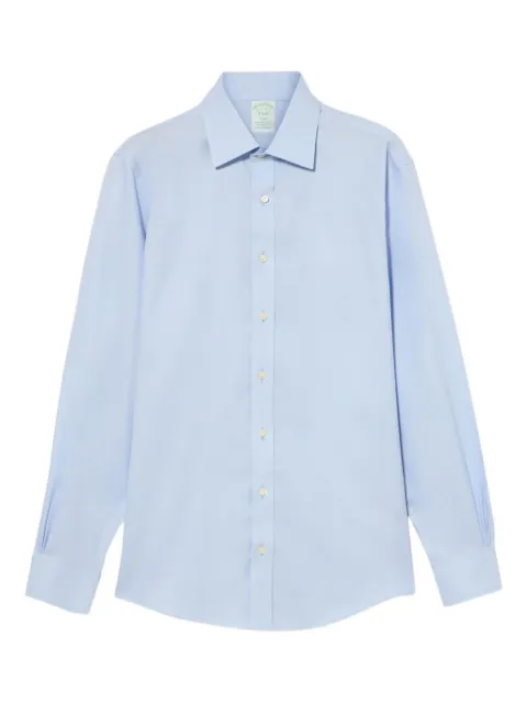 Brooks Brothers oxford pinpoint Ainsley-collar shirt