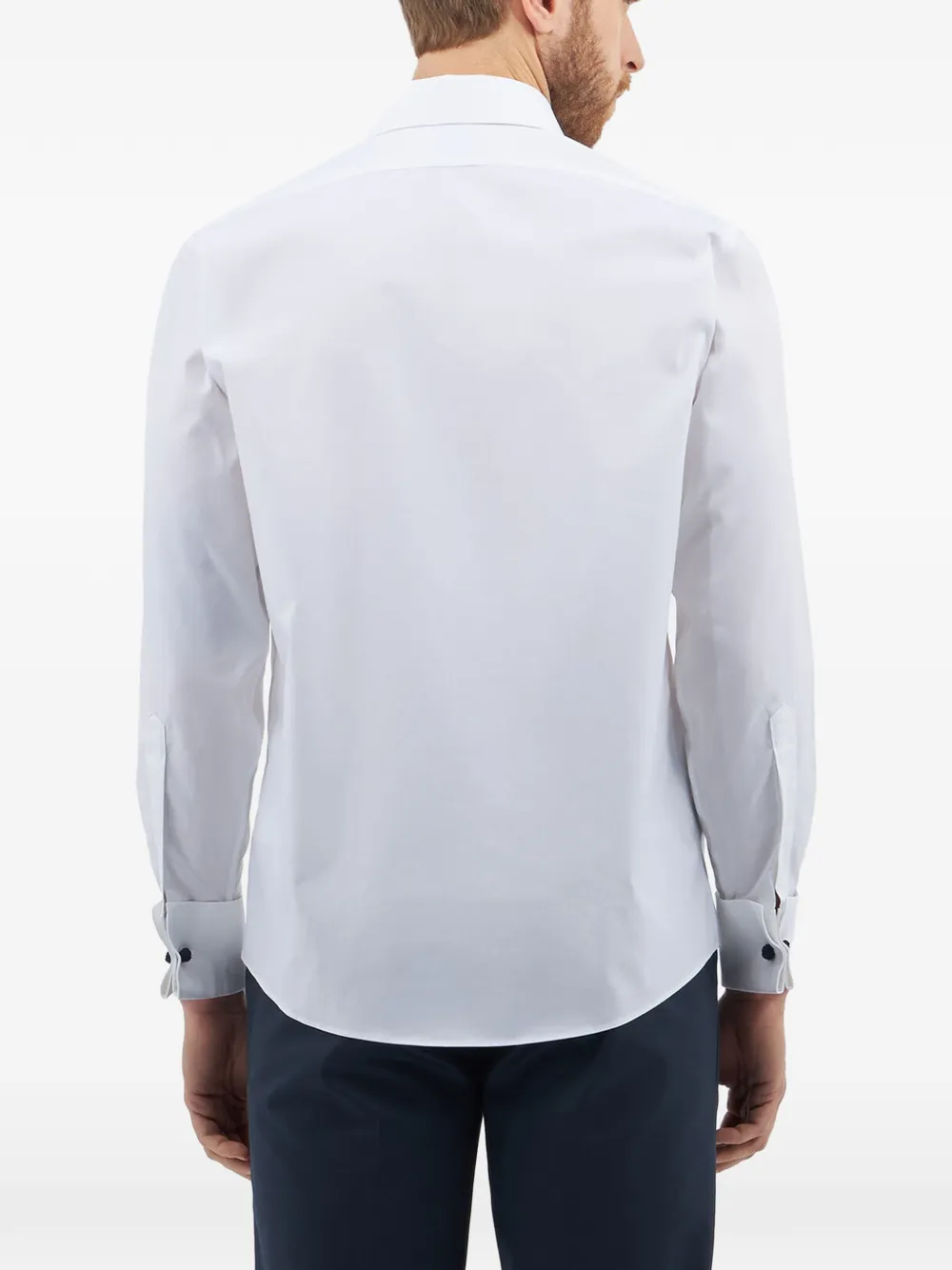 Brooks Brothers Stretch-katoenen overhemd met Ainsley-kraag Wit