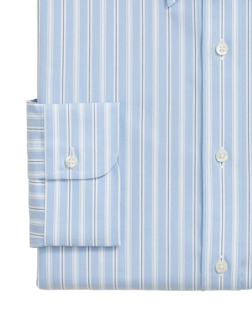 Brooks Brothers Pinpoint gestreept overhemd - Blauw