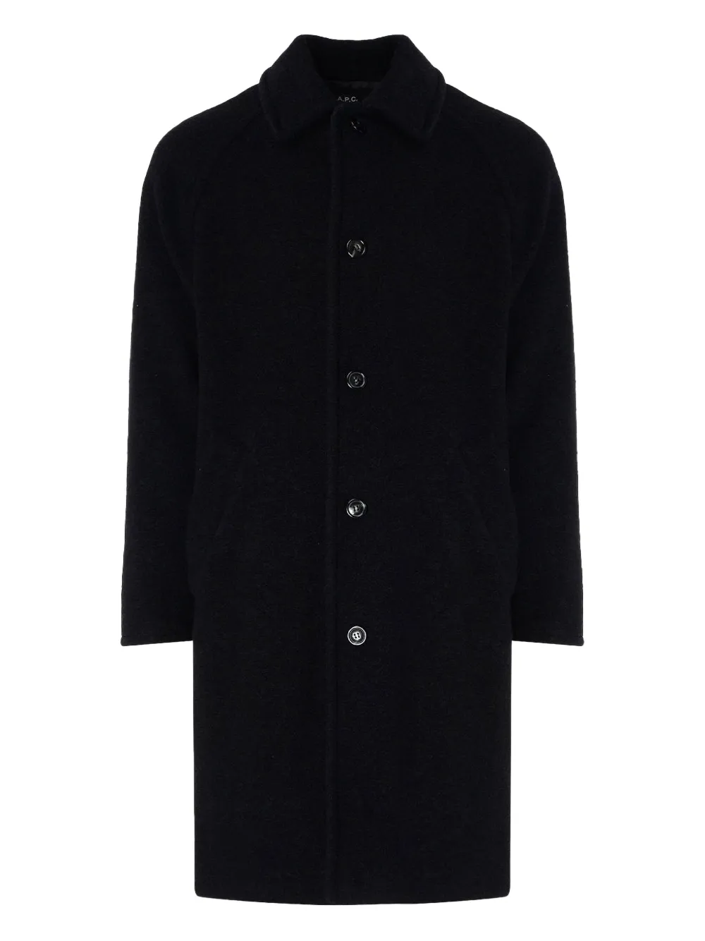 A.P.C. Gaston jas met knoopsluiting Zwart