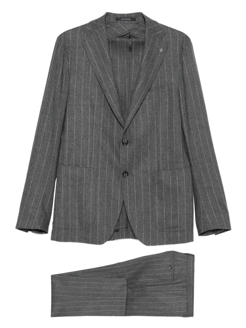 Tagliatore notched-lapels suit Grijs