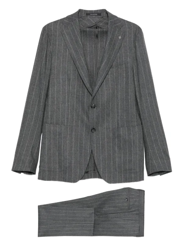 美品｜TAGLIATORE｜ストレッチスーツ｜チャコールグレー｜46 Tagliatore Terno Com Lapelas | Cinza | FARFETCH BR