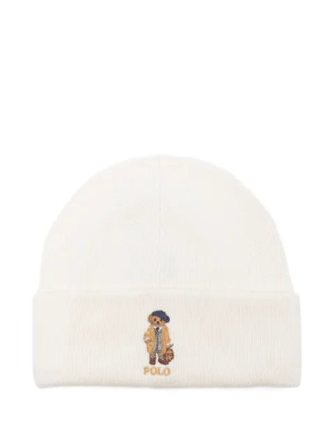 POLO RALPH LAUREN KIDS embroidered-logo beanie hat