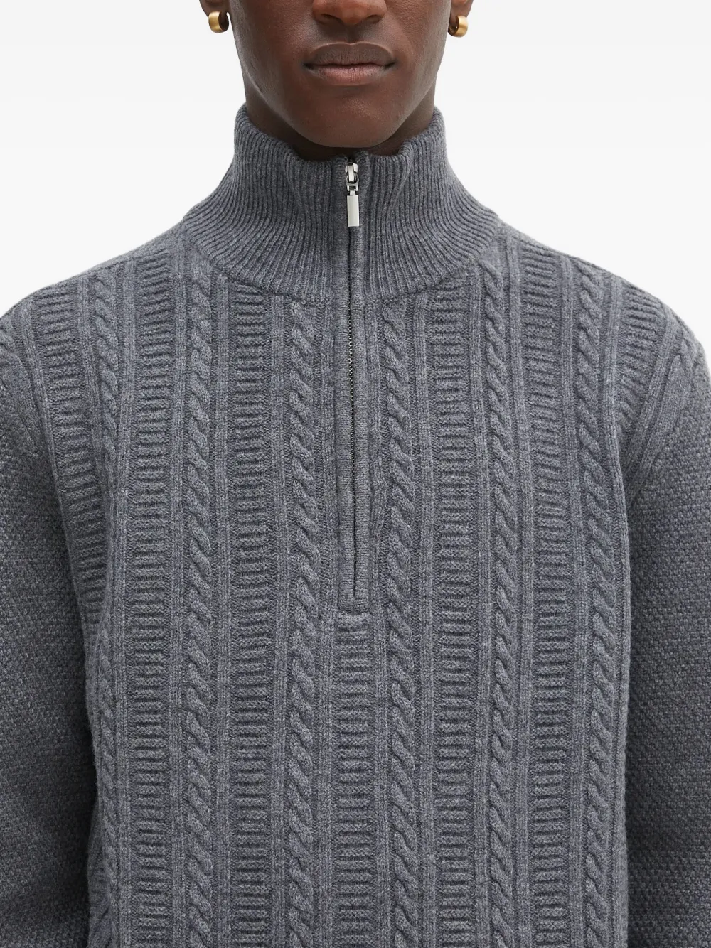 A.P.C. Kabelgebreide trui Grijs