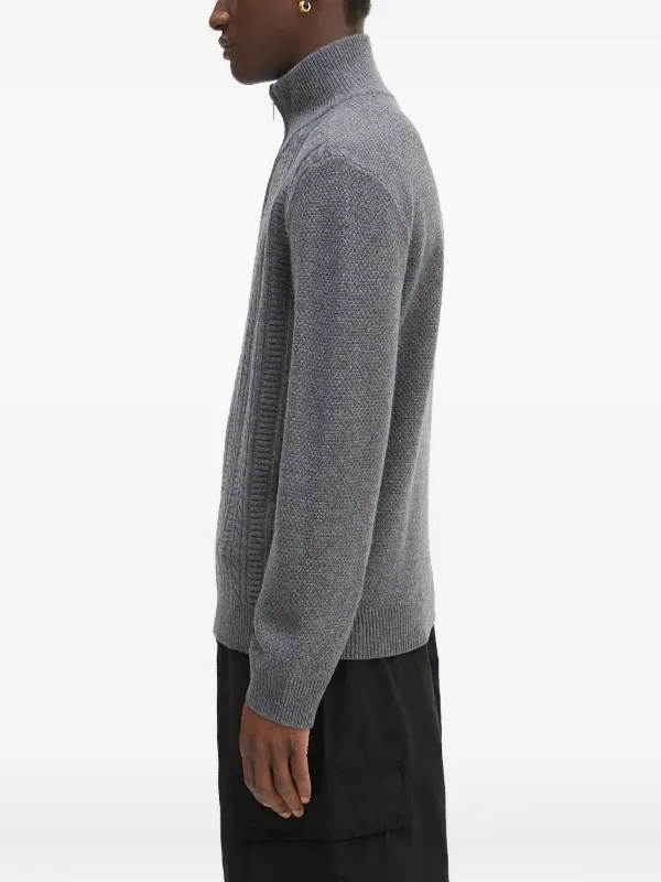 A.P.C. ハーフジップ グレー セーター Uサイズ