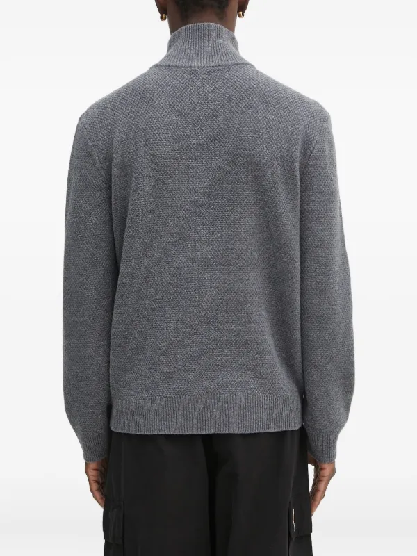 A.P.C. ハーフジップ グレー セーター Uサイズ