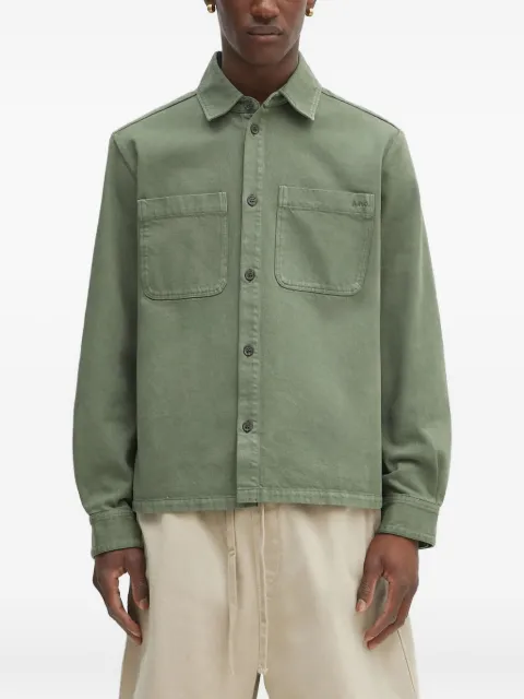A.P.C. double-pocket long-sleeve shirt