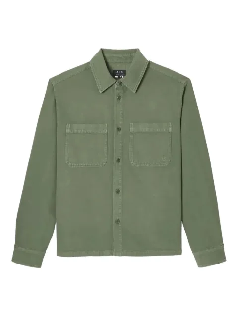 A.P.C. double-pocket long-sleeve shirt