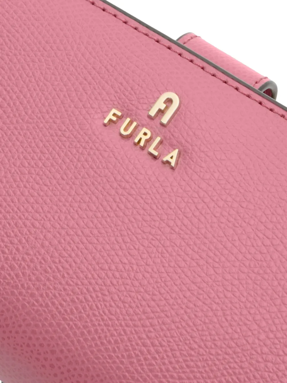 Furla Medium Camelia Leather Flap Wallet In Pink