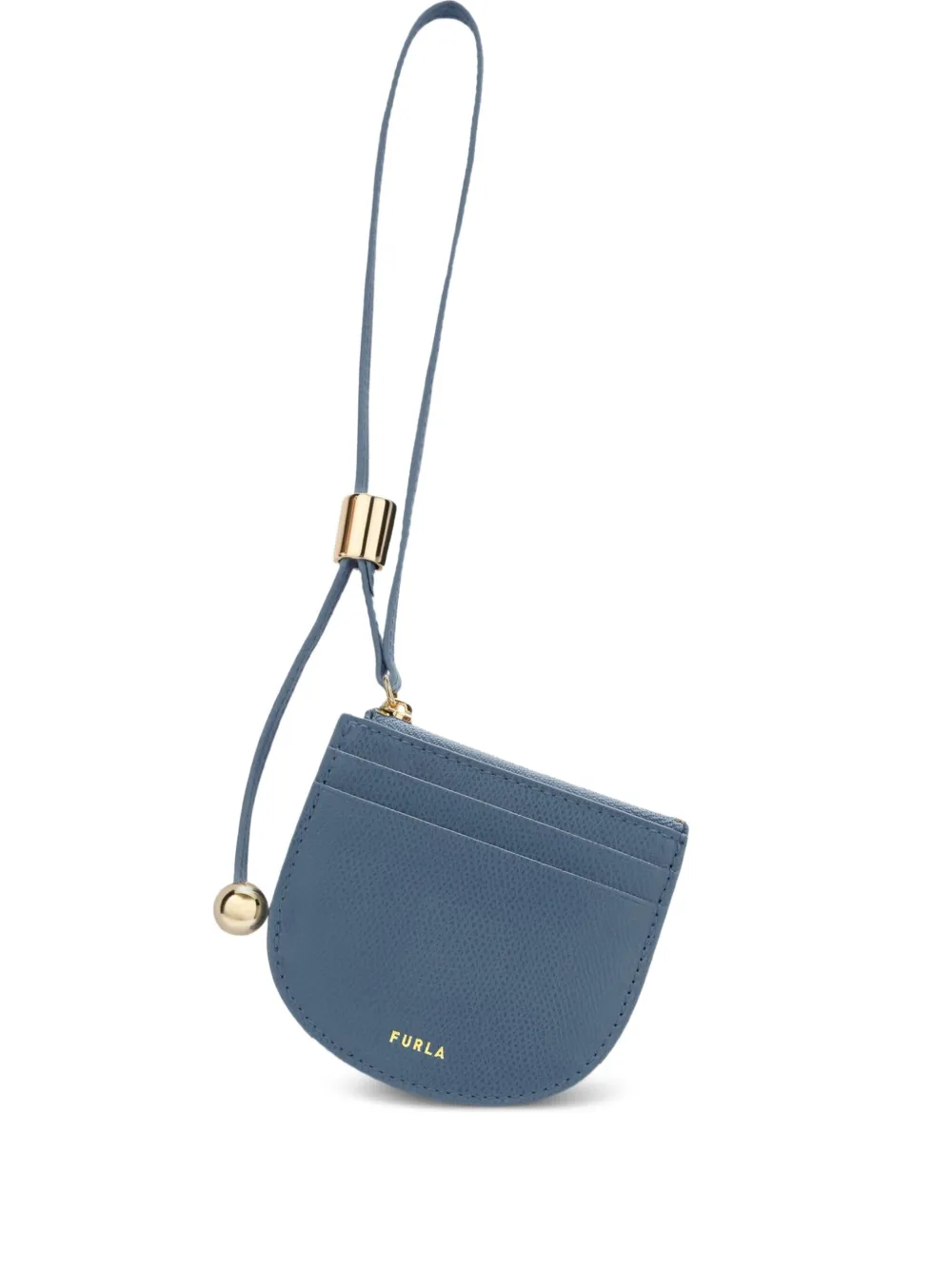 Furla Laura half-moon leather card holder | Blue | Image 1