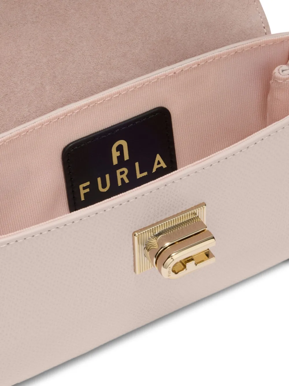 Furla Mini Top-handle Chain Bag In Pink