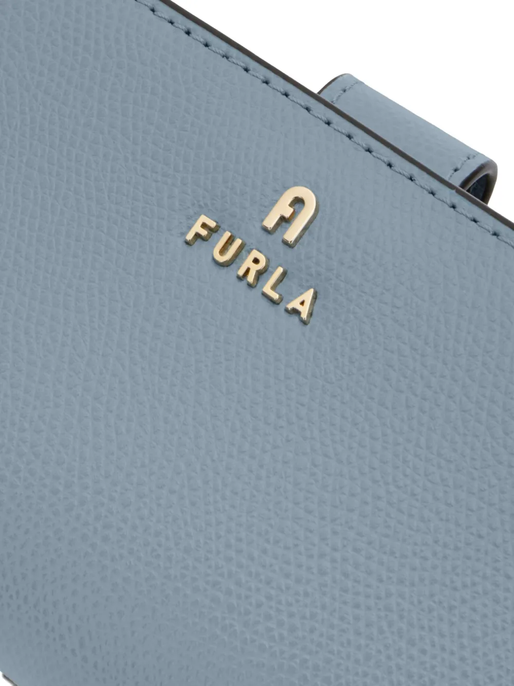 Furla Camelia Leather Flap Wallet In Blue