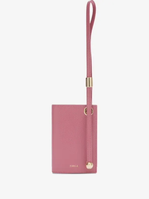 Furla Laura leather strap card holder