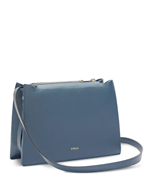 Furla Nuvola S zip-top Flap Satchel Blue FARFETCH JO