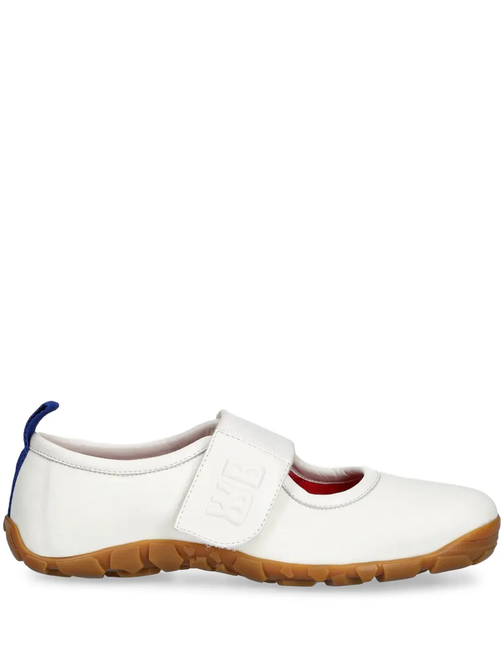 Wales Bonner leather strap ballet flats | White | Image 1