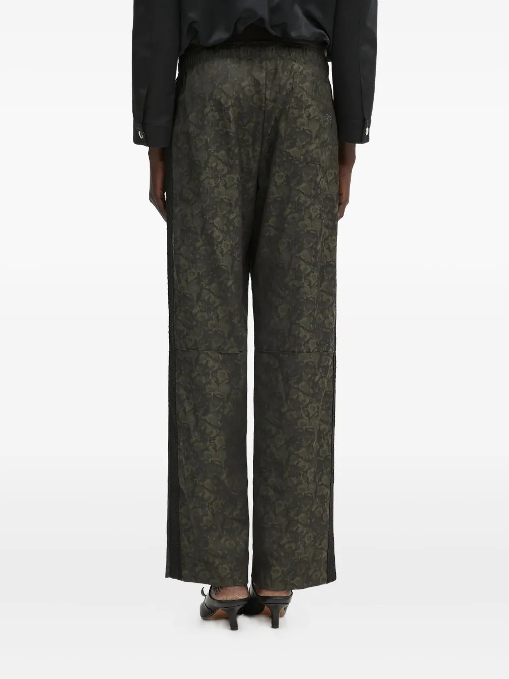 Wales Bonner Broek met bloemenprint Groen