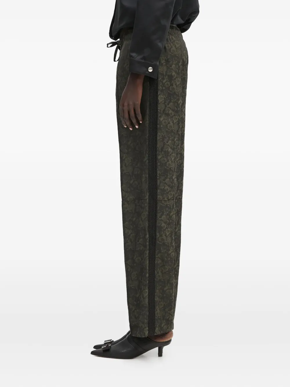 Wales Bonner floral-print trousers - グリーン Wales Bonner floral-print trousers - グリーン