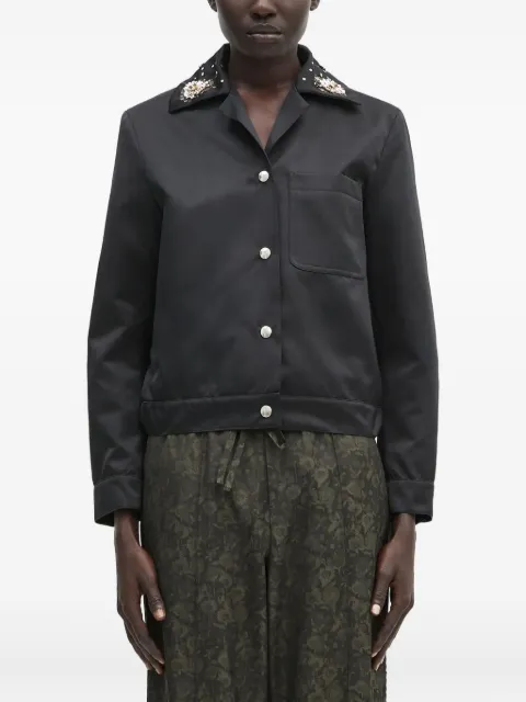 Wales Bonner embellished-collar jacket