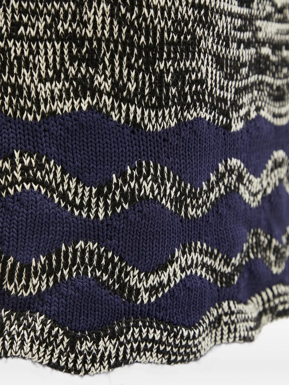 Wales Bonner Gebreide rok met patroon Blauw
