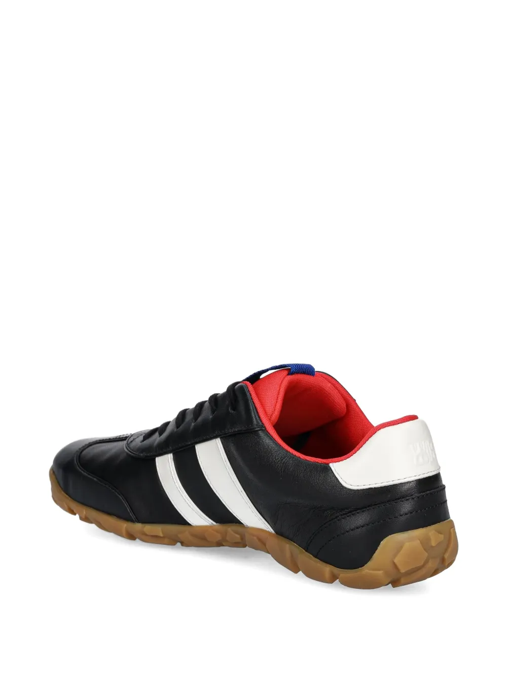 Wales Bonner leather stripe sneakers Black