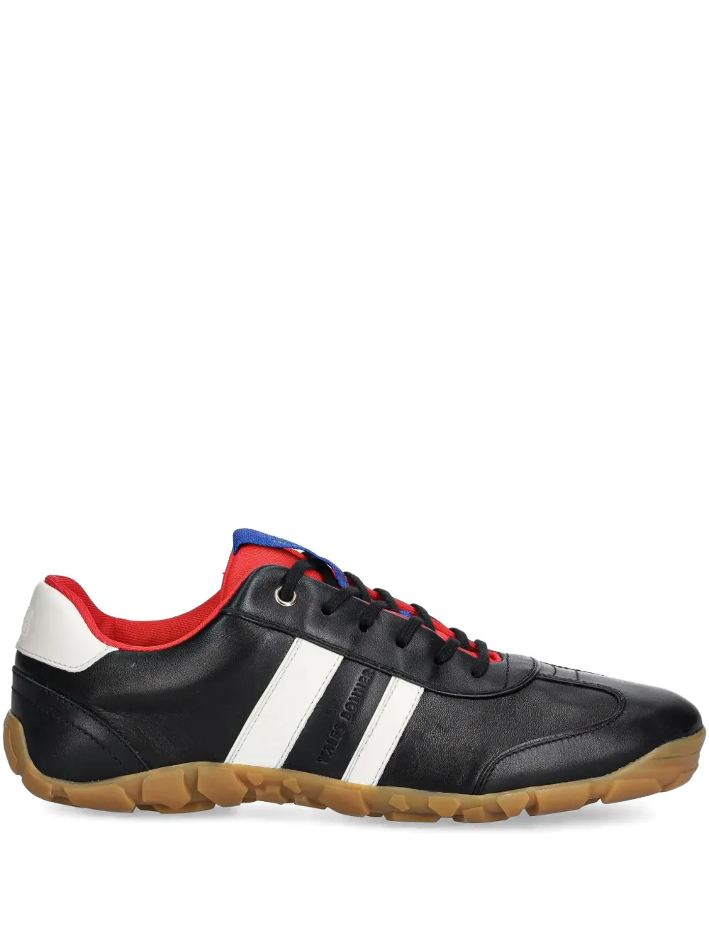 Wales Bonner leather stripe sneakers Black