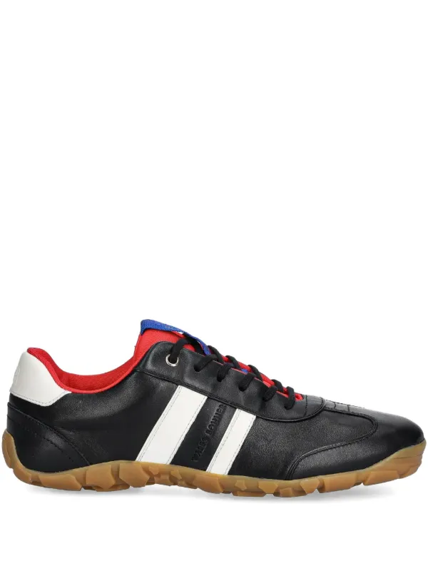Wales Bonner Leather Stripe Sneakers in Black