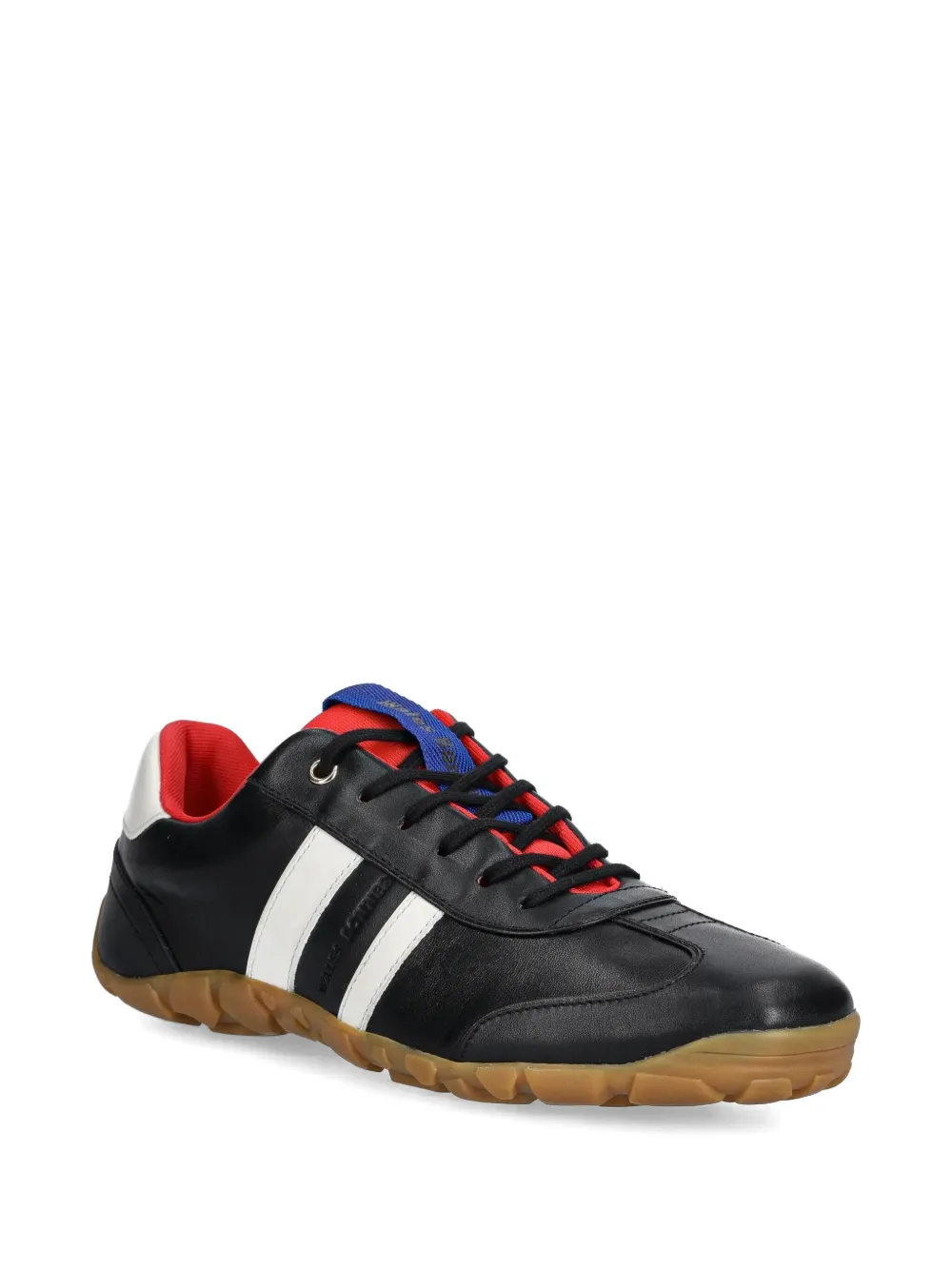 Wales Bonner Leren sneakers met streep - Zwart
