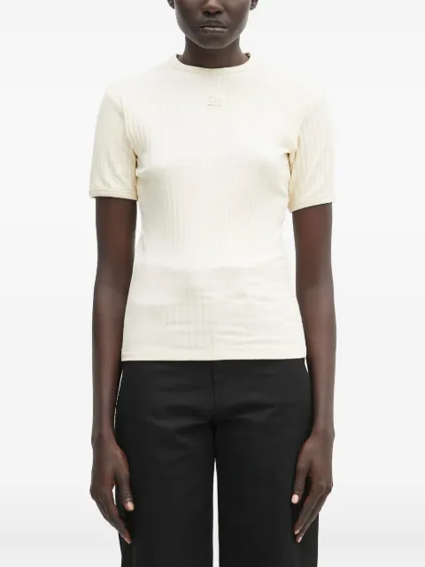 Wales Bonner ribbed logo-patch top