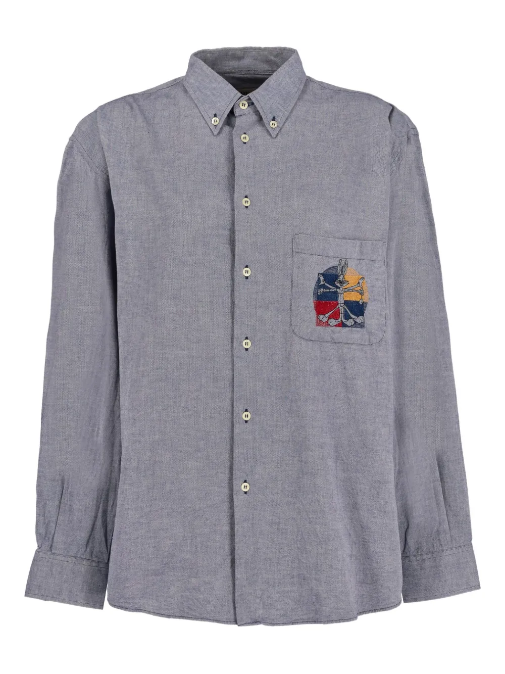 Iceberg Vintage embroidered-logo shirt | Blue | Image 1