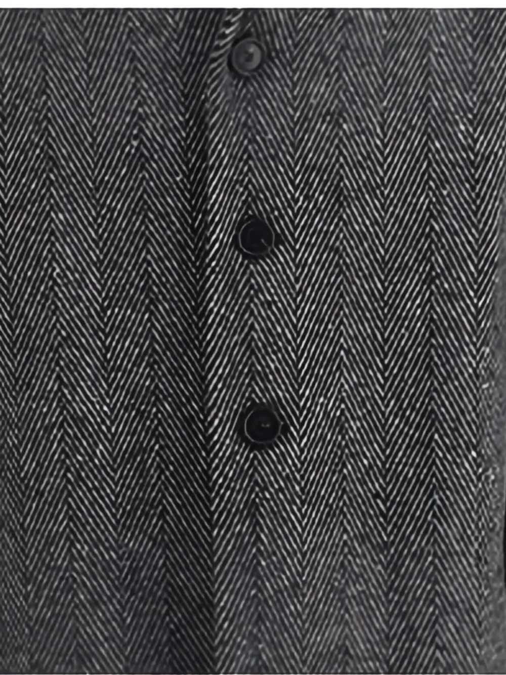 Givenchy Jas met visgraat patroon en gekerfde revers Grijs