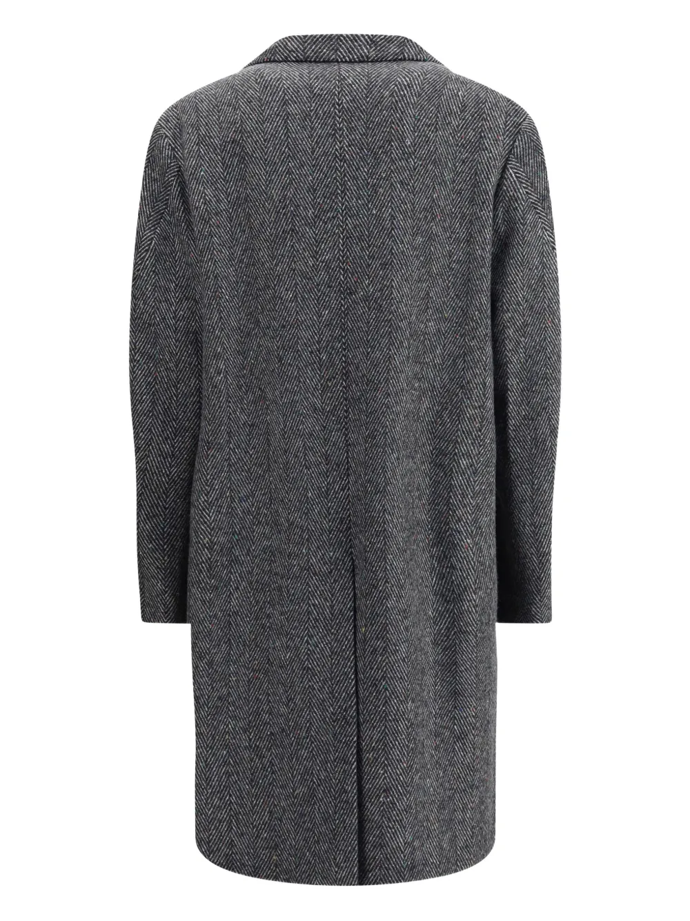 Givenchy Jas met visgraat patroon en gekerfde revers Grijs